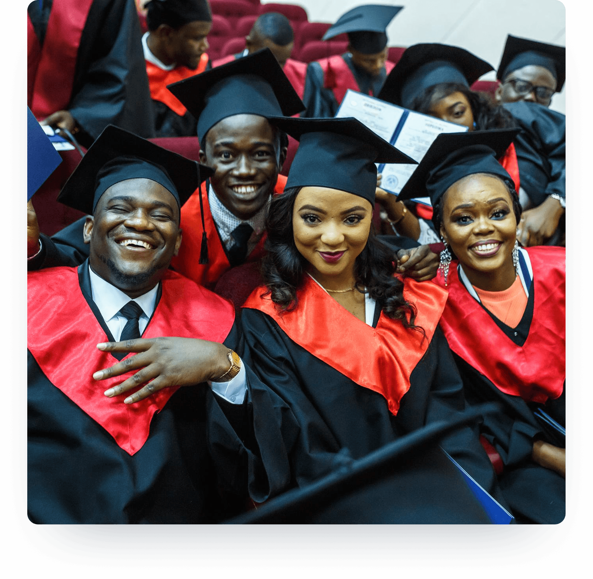 Graduates celebrating